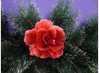Цветочная головка роза "Барби" красная Ø9,5см (1шт)