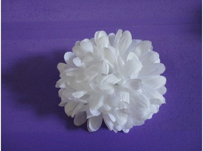 Цветочная головка хризантема белая Ø12см (набор 5 шт)