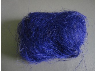 Сизалевое волокно синего цвета 25гр (1пак)