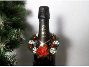 Веночек на шампанское "Рождественский цветок" Ø11см (набор 5шт)