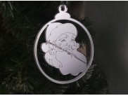 Зеркальное украшение "Дед Мороз " 10*10 см (1 шт)