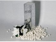 Флористическая зеркальная ваза "Зимние узоры" с основой  h25 см (1 шт)
