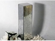 Флористическая зеркальная ваза "Розы" с основой  h25 см (1 шт)
