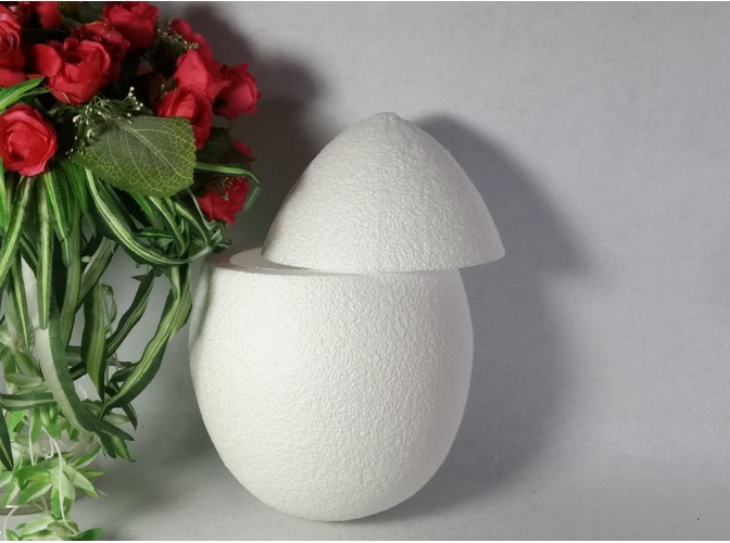 Яйцо из пенопласта полое h35 см/две поперечные половинки (1шт)