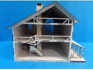 Кукольный домик "Дом с палисадником"/ конструктор/фанера (1шт)