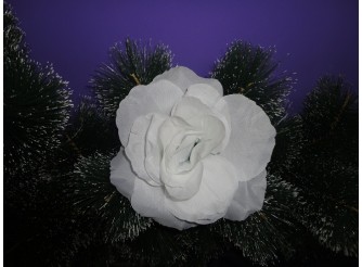 Цветочная головка роза "Люси красотка" белая Ø15.5см (1шт)