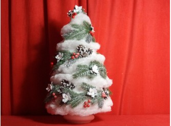Новогодняя елка "Снежная красавица" h35см/d24 см (1шт)