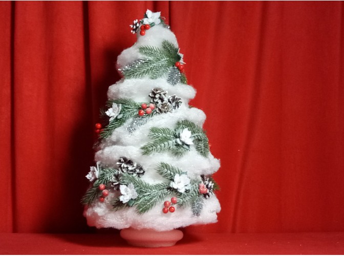 Новогодняя елка "Снежная красавица" h35см/d24 см (1шт)