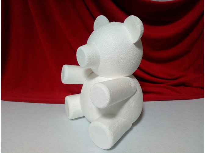 Основа из пенопласта 3D "Мишка Тедди Роуз" h33 cм (1шт)