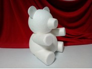 Основа из пенопласта 3D "Мишка Тедди Роуз" h20cм (1шт)