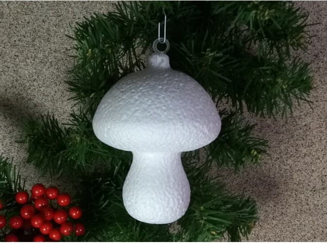 Заготовка из пенопласта 3D "Белый гриб" 12*9см  (1шт)