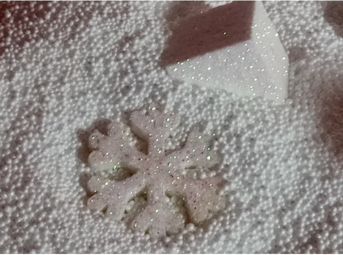 Снежинка из пенопласта Ø 10 см (1шт)