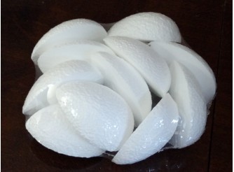 Яйцо из пенопласта (половинка) h9 см (набор 12шт)