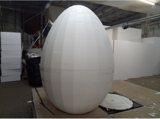 Яйцо из пенопласта - заготовка h170см (1шт)