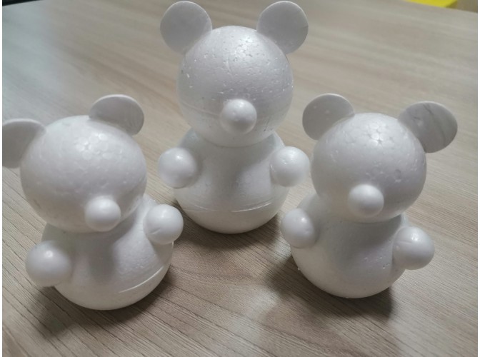 Основа из пенопласта 3D "Мишка" h11 cм (4шт)
