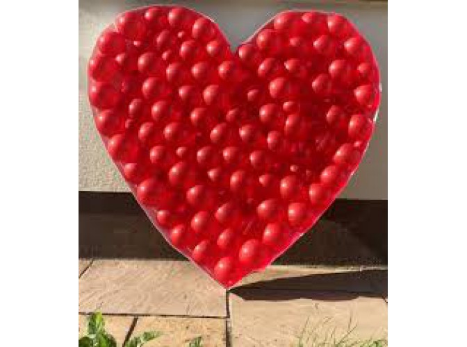 Подставка для шаров "Сердце"  h120cм ( комплект)