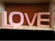 Буквы из пенопласта "LOVE" h30см (1 комплект)