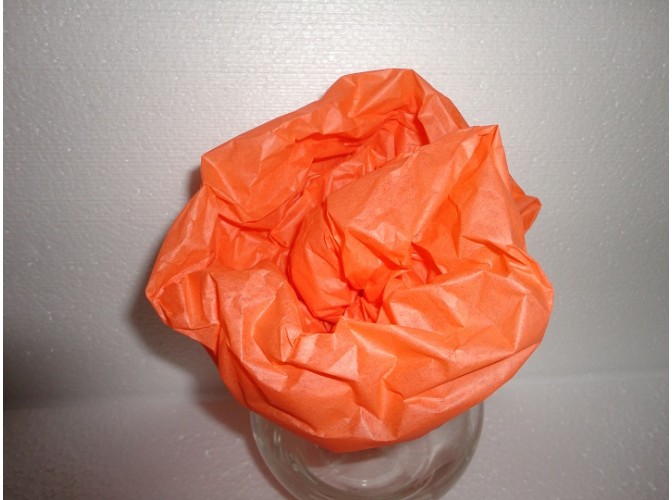 Бумага тишью оранжевая 50х66см (1лист)