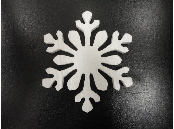 Снежинка из пенопласта Ø 30 см (1шт)
