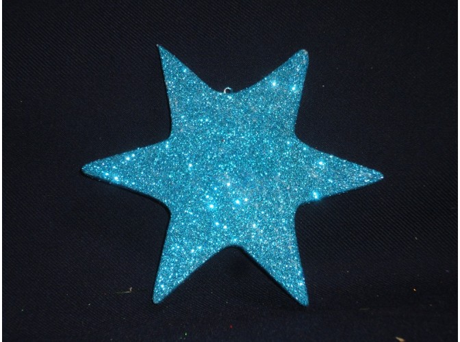 Декор из пенопласта "Блестящая звезда 6лучей" (1 шт)