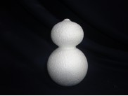 Заготовка из пенопласта 3D "Снеговик"/2 яруса; h12см (набор 2шт)
