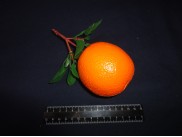 Муляж "Апельсин" крупный на ветке (1шт)