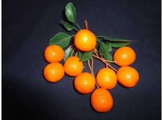 Муляж "Апельсины"/ на ветке 9шт (1ед)