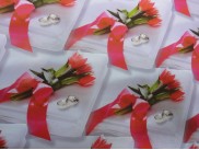 Бумага подарочная №36 "Красные тюльпаны" (70х100 см) 5 листов