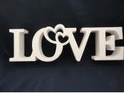 Буквы из пенопласта "LOVE" В5 /слитно h20см; L50см; w5см(1шт)