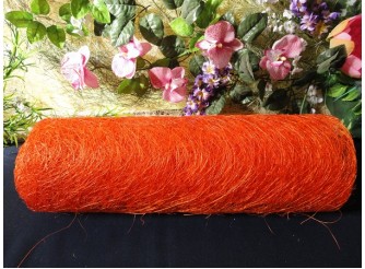Сизалевое полотно, цвет оранжевый 48х9м (1рулон)