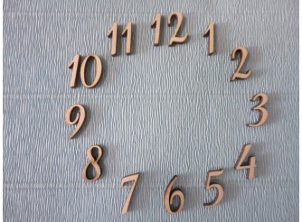 Арабские цифры для часов №2/фанера (комплект)