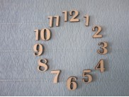 Арабские цифры для часов №7/фанера (комплект)