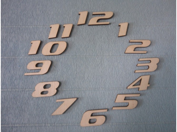 Арабские цифры для часов №11/фанера (комплект)