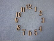 Арабские цифры для часов №6/фанера (комплект)