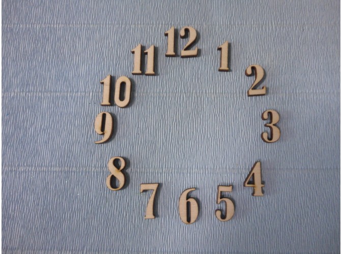 Арабские цифры для часов №6/фанера (комплект)