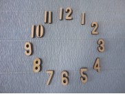 Арабские цифры для часов №8/фанера (комплект)