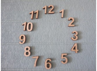 Арабские цифры для часов №3/фанера (комплект)