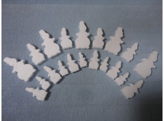 Заготовки из пенопласта "Снеговики микс" (набор 20 шт)