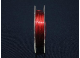 Проволока для бисера, цвет красный 0,3мм/10м (1шт)