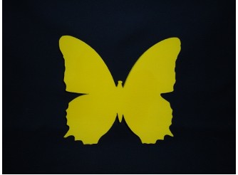 Бабочка из пенопласта цветная Ø20, h1см (набор 5шт)