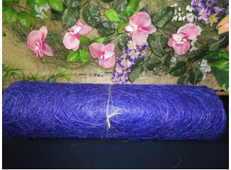 Сизалевое полотно, цвет синий (1м)