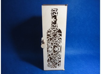 Короб под бутылу для росписи "Ажур"/фанера (1шт)