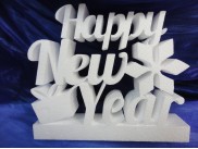 Буквы из пенопласта "Happy New Year"/ h30 см (1 комплект)