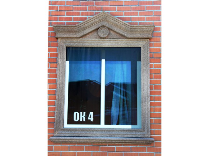 Декор для фасада из пенопласта "Окно №4" (комплект)