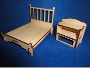 Комплект мебели "Кровать с тумбочкой" (2 предмета)