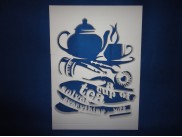 Постер из пенопласта "Чайная церемония"/сквозной (1шт)