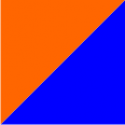 оранжевый/синий 