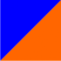синий/оранжевый 