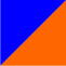синий/оранжевый 
