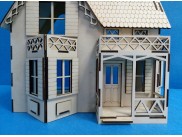 Кукольный домик "Три балкона" раскраска/фанера (1шт)